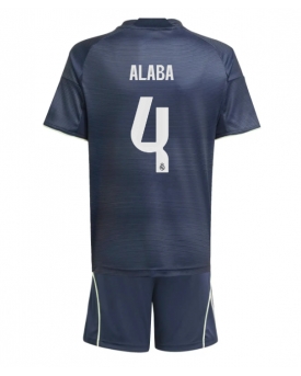 Real Madrid David Alaba #4 Maglia Gara Trasferta Repliche 2025-26 Bambino Maniche Corte